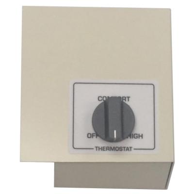Single Pole Left Mount Thermostat Kit, White